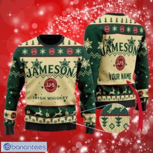 Jameson Custom Name Gifts Christmas Ugly Sweater 3D Product Photo 1