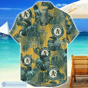 Oakland Athletics Dad Hawaiian Father’s Day Gift For Dad Grandpa MLB Sports Beach Shirt Product Photo 1