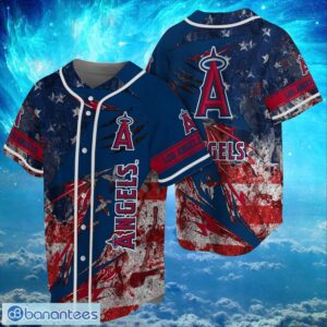 MLB Los Angeles Angels Logo Design US Flag Gifts Baseball Jersey Shirt Full Print Product Photo 1