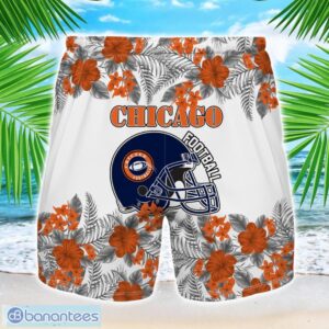 Chicago Team Hawaiian And Shorts All Printed Beach Set For Fans Custom Name Product Photo 2