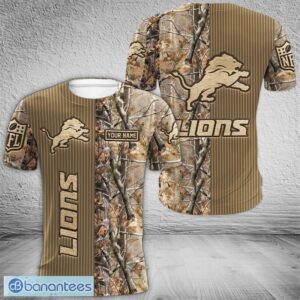 Detroit Lions 3D Hoodie, Bomber, 3D T Shirt Veteran All OVer Print For Fans Custom Name - Detroit Lions All OVer Print 3D Hoodie_8