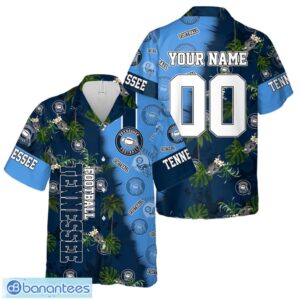 Tennessee Football Team Hawaiian Shirt And Shorts Custom Name Number Tropical Style Hawaiian Shirt Product Photo 1