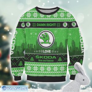 Skoda Damn Right I Lover Skoda Now And Forever 3D Ugly Christmas Sweater Christmas Gift Product Photo 2