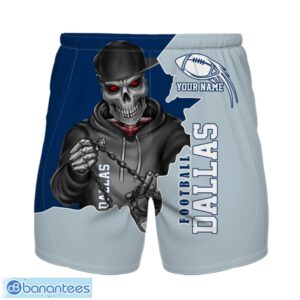 Dallas Football Team Hawaiian Shirt And Shorts Personalized Name And Number For Fans Product Photo 2