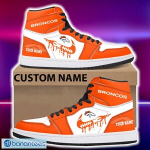 Denver Broncos Air Jordan Hightop Shoes New Custom Name For Fans Gift Sneaker - Denver Broncos Air Jordan Hightop Shoes Photo 4