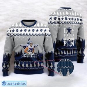 Dallas Cowboys Zack Martin #70 Super Bowl LVII 2023 It's A Good Day To Be A Cowboys Fan Sport Player 3D Ugly Christmas Sweater Product Photo 1