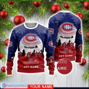 Custom Name NHL Montreal Canadiens 3D Sweater Christmas Holiday Gift Product Photo 1