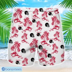 Coconut design Logo Atlanta Team Hawaiian And Shorts All Printed Beach Set For Fans Custom Name Product Photo 2