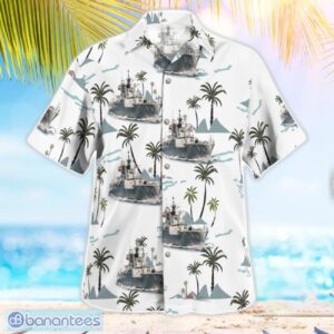 J9DTIuAz royal australian navy hmas stuart de 48 white hawaiian shirt 2 300x300 image Royal Australian Navy HMAS Stuart (DE 48) White Hawaiian Shirt Product Photo 3