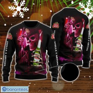 Skull Stella Artois All Over Print 3D Sweater For Men And Women Product Photo 1