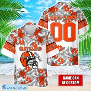 Cleveland Team Hawaiian And Shorts All Printed Beach Set For Fans Custom Name Product Photo 1