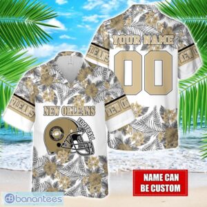 New Orleans Team Hawaiian And Shorts All Printed Beach Set For Fans Custom Name Product Photo 1