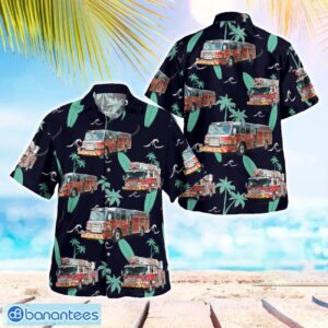 North Collier Fire Rescue District 3D Summer Aloha Hawaiian Shirt Product Photo 1