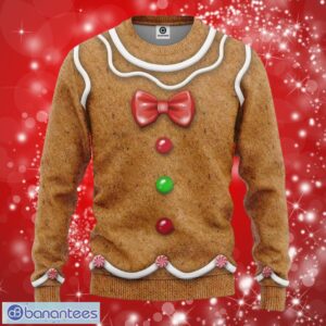 Gingerbread Costume Full Over Print Thicken Gifts Christmas 3D Sweater Shirt Product Photo 1