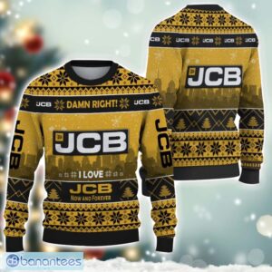 JCB Damn Right I Lover JCB Now And Forever 3D Ugly Christmas Sweater Christmas Gift Product Photo 1