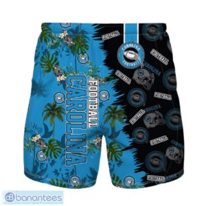 Carolina Football Team Hawaiian Shirt And Shorts Custom Name Number Tropical Style Hawaiian Shirt Product Photo 2