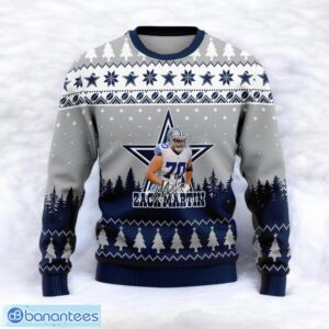 Dallas Cowboys Zack Martin #70 Super Bowl LVII 2023 It's A Good Day To Be A Cowboys Fan Sport Player 3D Ugly Christmas Sweater Product Photo 2