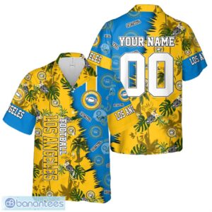 Los Angeles Football Team Hawaiian Shirt And Shorts Custom Name Number Tropical Style Hawaiian Shirt Product Photo 1
