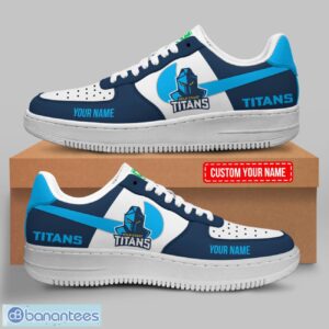 Gold Coast Titans Custom Name Personalized NRL Air Force 1 Shoes For Fans Product Photo 1