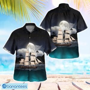 Royal Navy HMS Bounty 3D Summer Aloha Hawaiian Shirt Product Photo 1