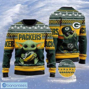 Green Bay Packers Sweater All Over Print Sweater Product Photo 1