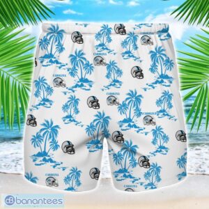 Coconut design Logo Carolina Team Hawaiian And Shorts All Printed Beach Set For Fans Custom Name Product Photo 2
