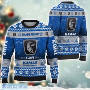 Kamaz Damn Right I Lover Kamaz Now And Forever 3D Ugly Christmas Sweater Christmas Gift Product Photo 1
