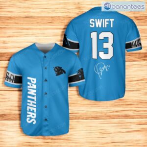 Carolina Panthers Taylor Swift Baseball Jersey Shirt Blue Number #13 Product Photo 1