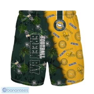 Green Bay Football Team Hawaiian Shirt And Shorts Custom Name Number Tropical Style Hawaiian Shirt Product Photo 2