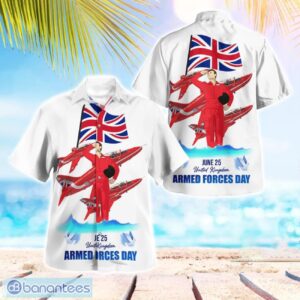 RAF Red Arrows Aircraft Armed Force Days Hawaiian Shirt Beach Shirt Summer Holiday Gift Product Photo 1