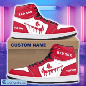 Boston Red Sox AJ1 Hightop Shoes New For Men Women Gift Air Jordan Hightop Sneaker Custom Name - Boston Red Sox Air Jordan 1 Hightop Shoes_4