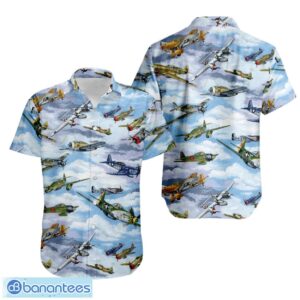 Military Warbirds WWII Planes Summer Gift Hawaiian Shirt Product Photo 1