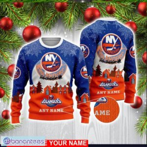 Custom Name NHL New York Islanders 3D Sweater Christmas Holiday Gift Product Photo 1