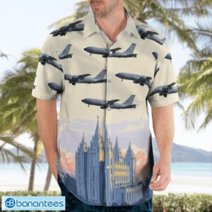 US Air Force Utah Air National Guard Boeing KC-135R Stratotanker (717-148) Hawaiian Shirt Gift For Summer Vacation Product Photo 3