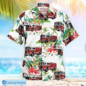 Purchase, New York, Purchase Fire Department Summer Hawaiian Shirt For Men Women Product Photo 2