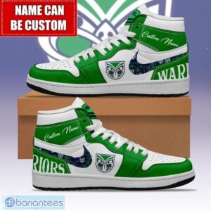 NRL New Zealand Warriors Custom Name Limited Air Jordan Hightop Shoes JD1 Sneakers Product Photo 1