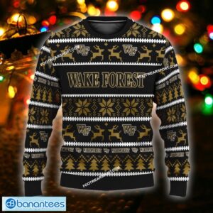 NEW Cookies Wake Forest Demon Deacons Ugly Christmas Sweater Gift For Men And Women Custom Name - NCAA Wake Forest Demon Deacons Ugly Christmas Sweater For Men And Women Photo 1