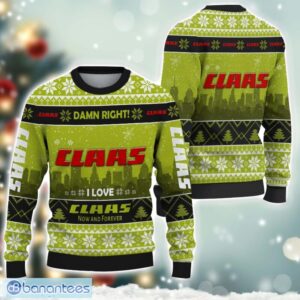 Claas Damn Right I Lover Claas Now And Forever 3D Ugly Christmas Sweater Christmas Gift Product Photo 1