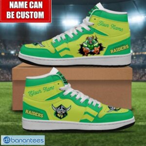 Canberra Raiders Custom Name Limited Air Jordan Hightop Shoes JD1 Sneakers Product Photo 1