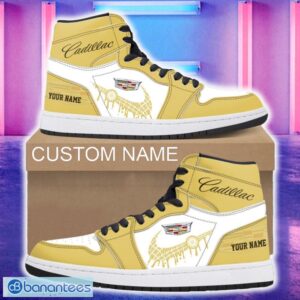 Cadillac Car Air Jordan 1 Hightop Shoes New For Fans Gift AJ1 Sneaker Custom Name - Cadillac Air Jordan 1 Hightop Shoes_4