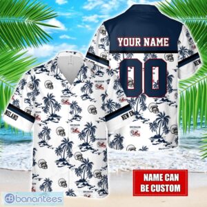 Coconut design Logo New England Team Hawaiian And Shorts All Printed Beach Set For Fans Custom Name Product Photo 1