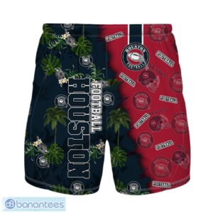 Houston Football Team Hawaiian Shirt And Shorts Custom Name Number Tropical Style Hawaiian Shirt Product Photo 2