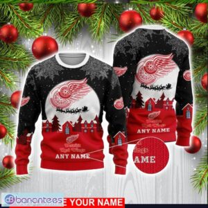 Custom Name NHL Detroit Red Wings 3D Sweater Christmas Holiday Gift Product Photo 1