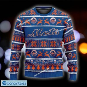 NEW Soft New York Mets Ugly Christmas Sweater Gift Holidays Custom Name - MLB New York Mets Ugly Christmas Sweater For Men And Women Photo 1