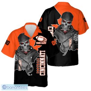 Cincinnati Football Team Hawaiian Shirt And Shorts Personalized Name And Number For Fans Product Photo 1