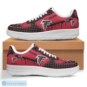 Personalized Name Atlanta Falcons Drip Air Force Shoes Men Women Sneakers Product Photo 1