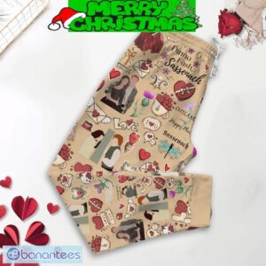 Outlander Happy Valentine Beige Fleece Pajamas Set For Christmas - Outlander Happy Valentine Beige Fleece Pajamas Set-3