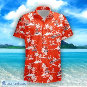 Virginia Cavaliers 3D Tropical Pattern Coconut Tree Hawaiian Shirt And Shorts Product Photo 1