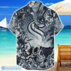 Seattle Kraken Tropical Skull Halloween 3D Hawaiian Shirt For Men Women NHL Fans Product Photo 1