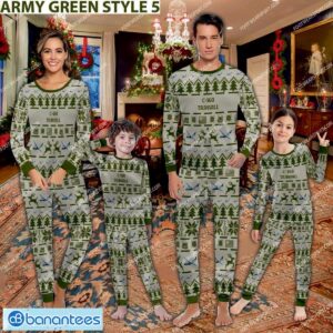 Transall C-160 C160 Aircraft Ugly Christmas Pajamas Set Men Women Children - Transall C-160 C160 Aircraft Pajamas Set Family Photo Zarmy